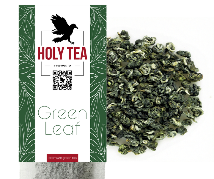 Чай зелений Ганпаудер Holy Tea Green Leaf, 20 шт. х 3г HGTС0003 фото