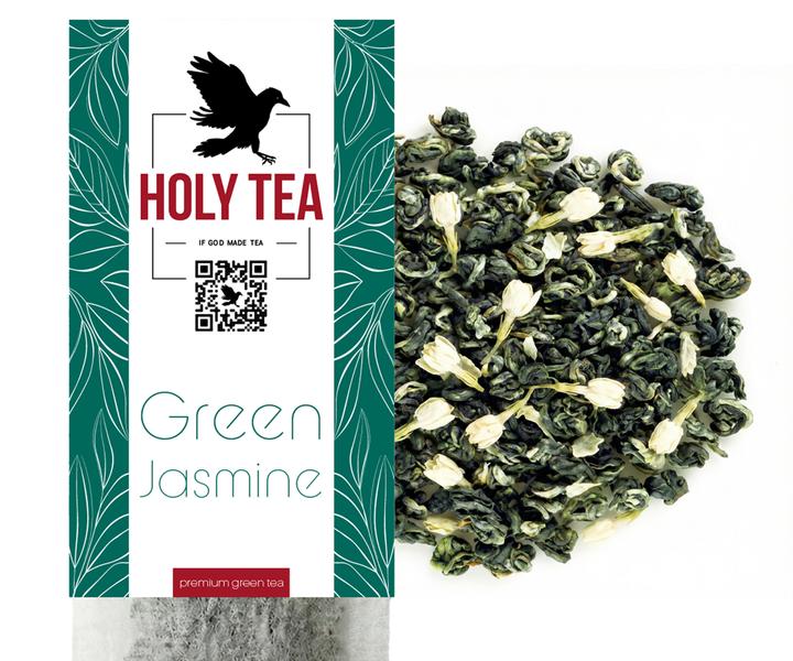 Чай зелений з жасмином Holy Tea Green Jasmine, 20 шт. х 3г HGTС0004 фото